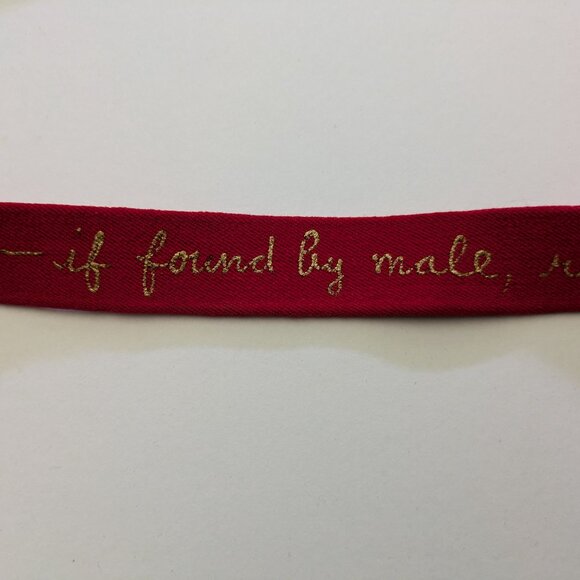 RARE Vintage Belt Red If Found in Person, Return by Mail - if found by Male... main image 5